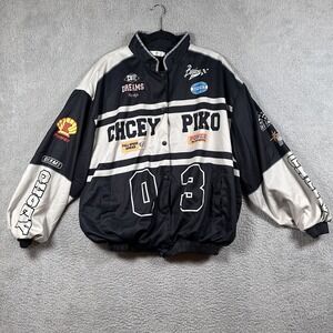 Chcey Piko Jacket Mens 3XLarge Black White Racing Bomber 03 Patch Classic Style